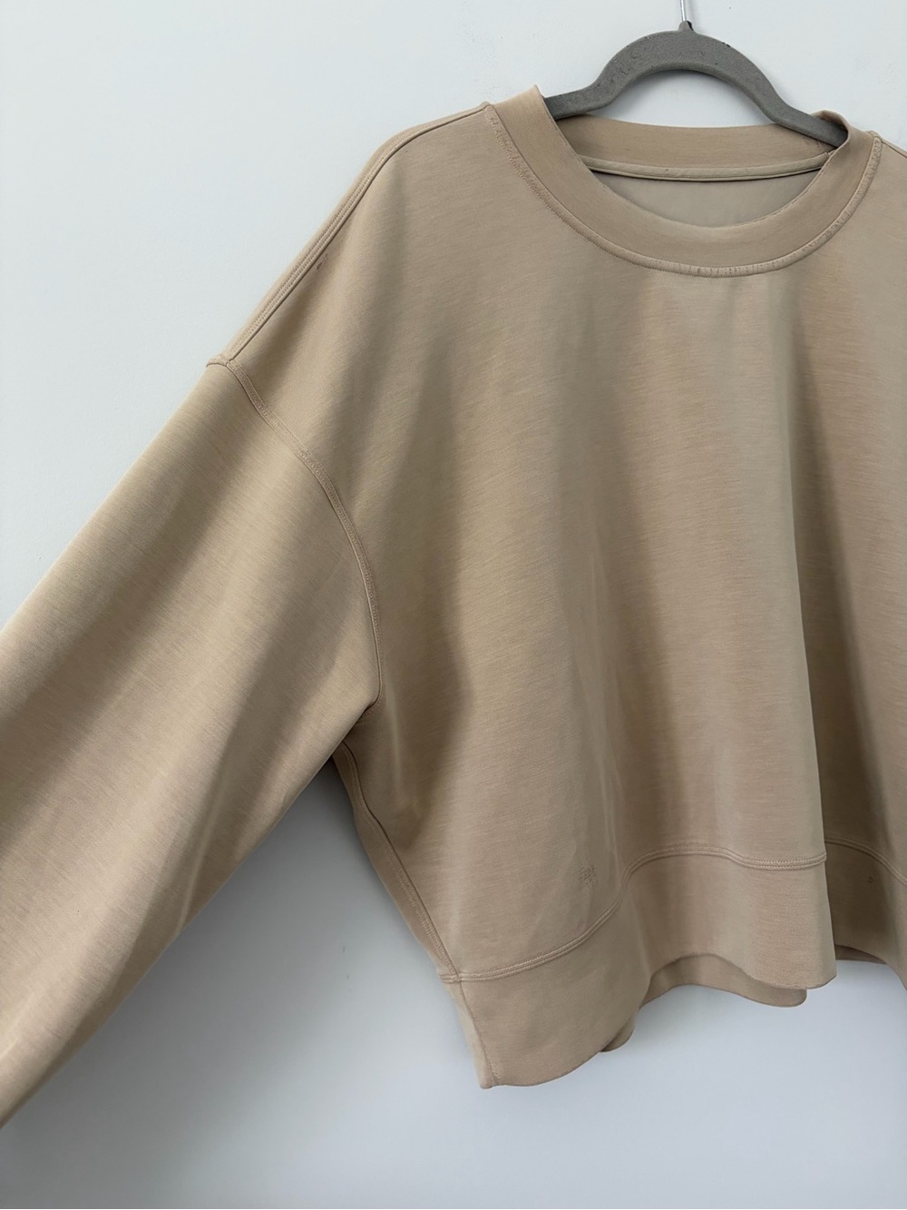 Lululemon Softstreme Crewneck Oversized Pullover Sheer Oak 10 - Picture 2 of 8